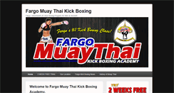 Desktop Screenshot of fargomuaythai.com