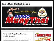 Tablet Screenshot of fargomuaythai.com